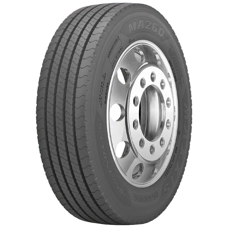 ยางบรรทุกแม็กซิส Maxxis รุ่น MA260 ขนาด 9.5R17.5 215/75T17.5 235/75R17.5 ยางปี 2026 ราคาต่อเส้น