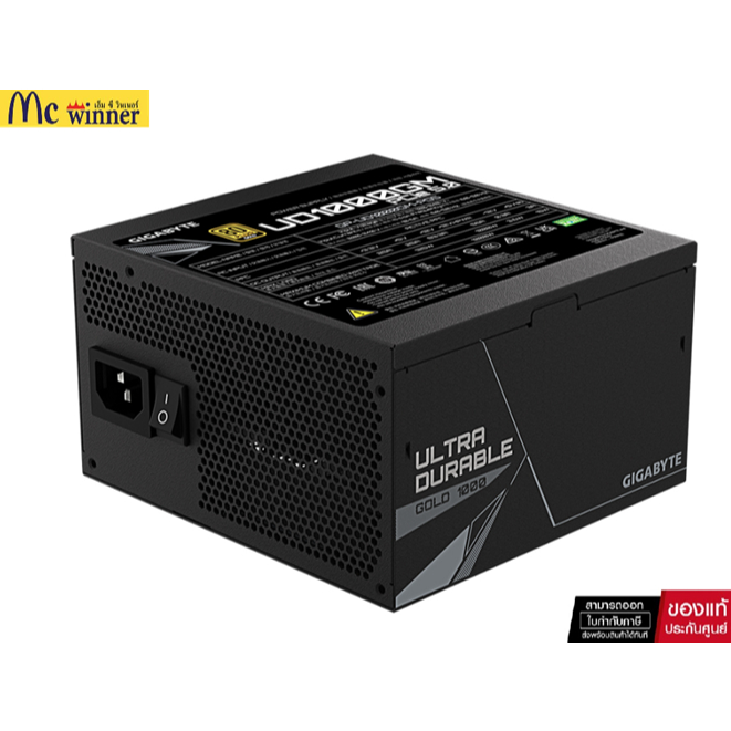 POWER SUPPLY (อุปกรณ์จ่ายไฟ) GIGABYTE UD1000GM PG5 - 1000W 80 PLUS GOLD (ATX) ของแท้ศูนย์ไทย