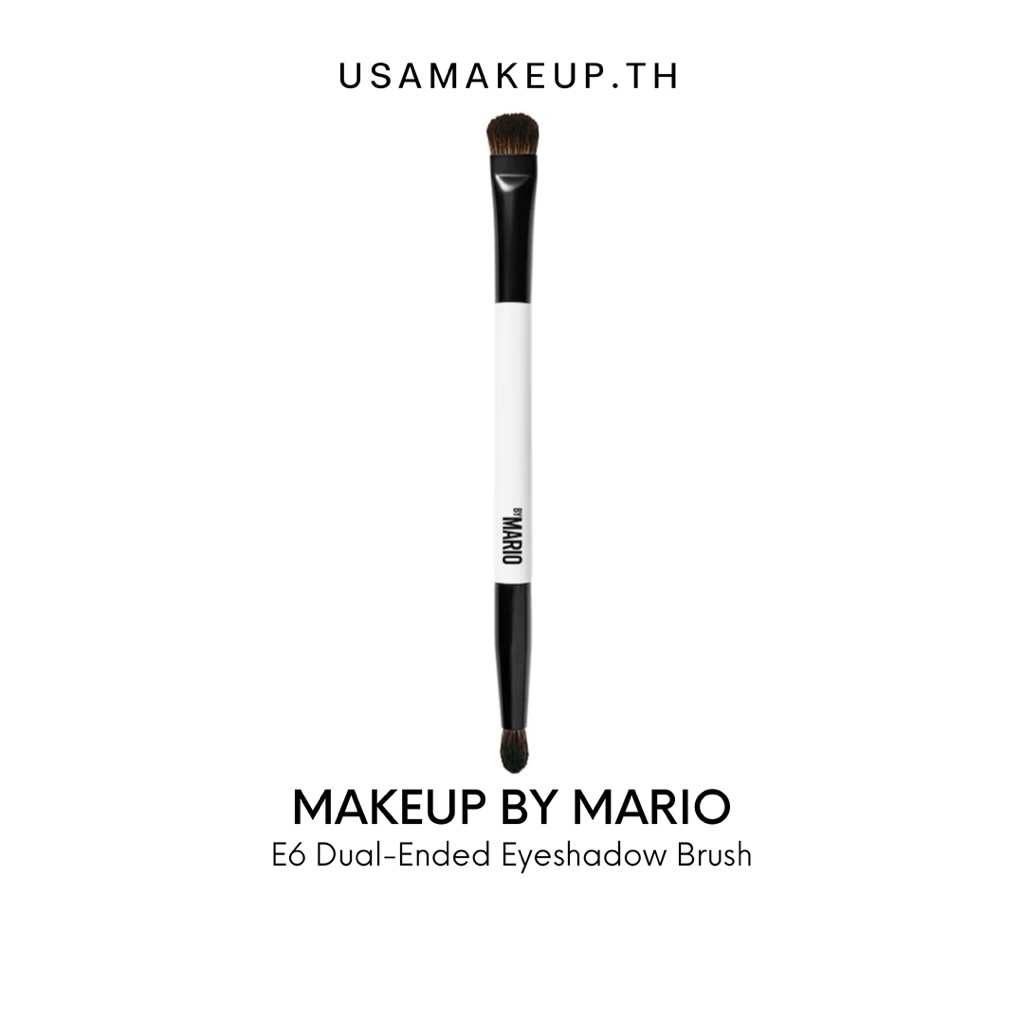 MAKEUP BY MARIO E6 Dual-Ended Eyeshadow Brush แปรงแต่งหน้า พร้อมส่ง & แท้