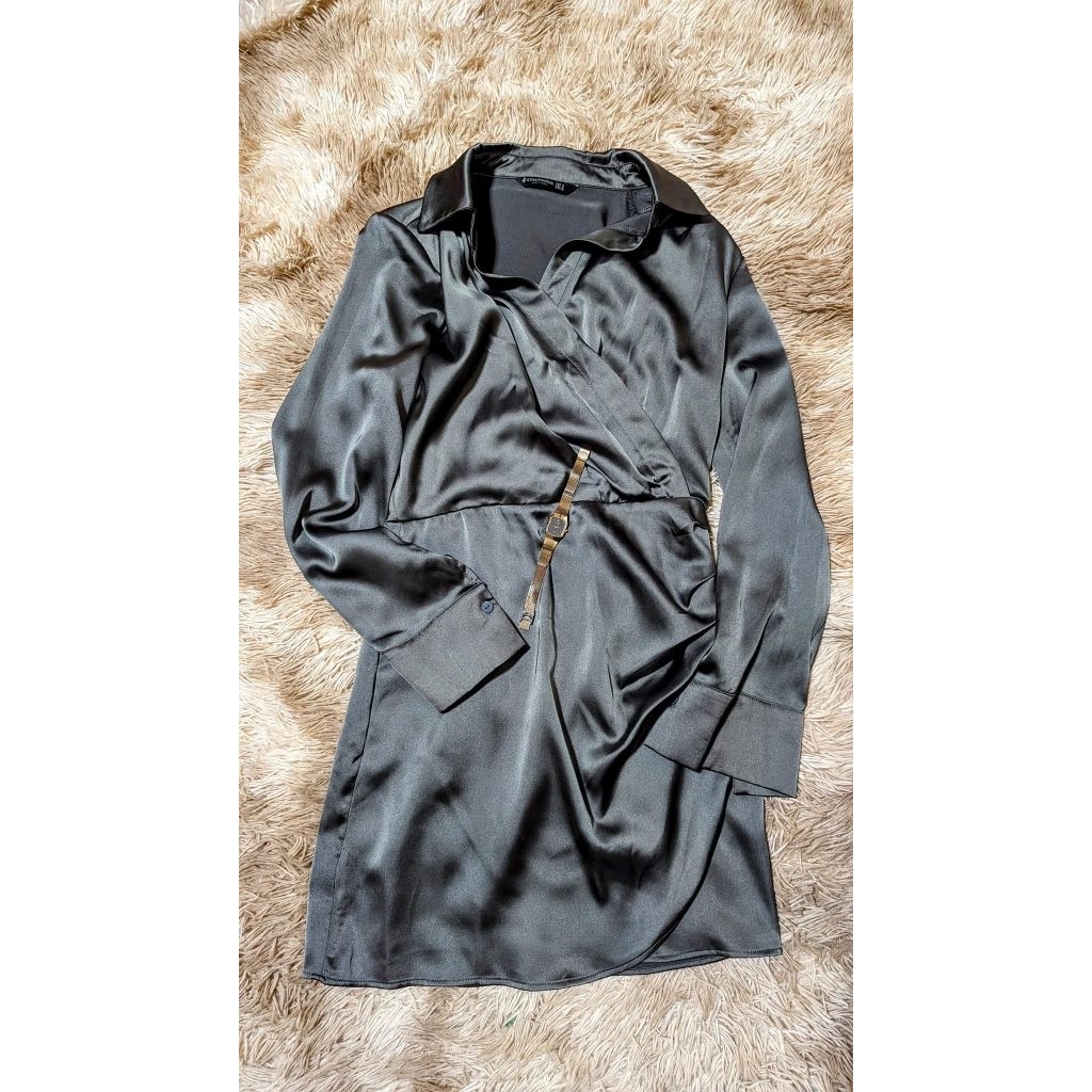 H&M shirtdress size s อก34-36