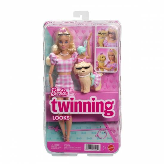 Mattel Barbie - Twinning Looks ตุ๊กตาบาร์บี้ ทวินนิงลุค รุ่น JFP35