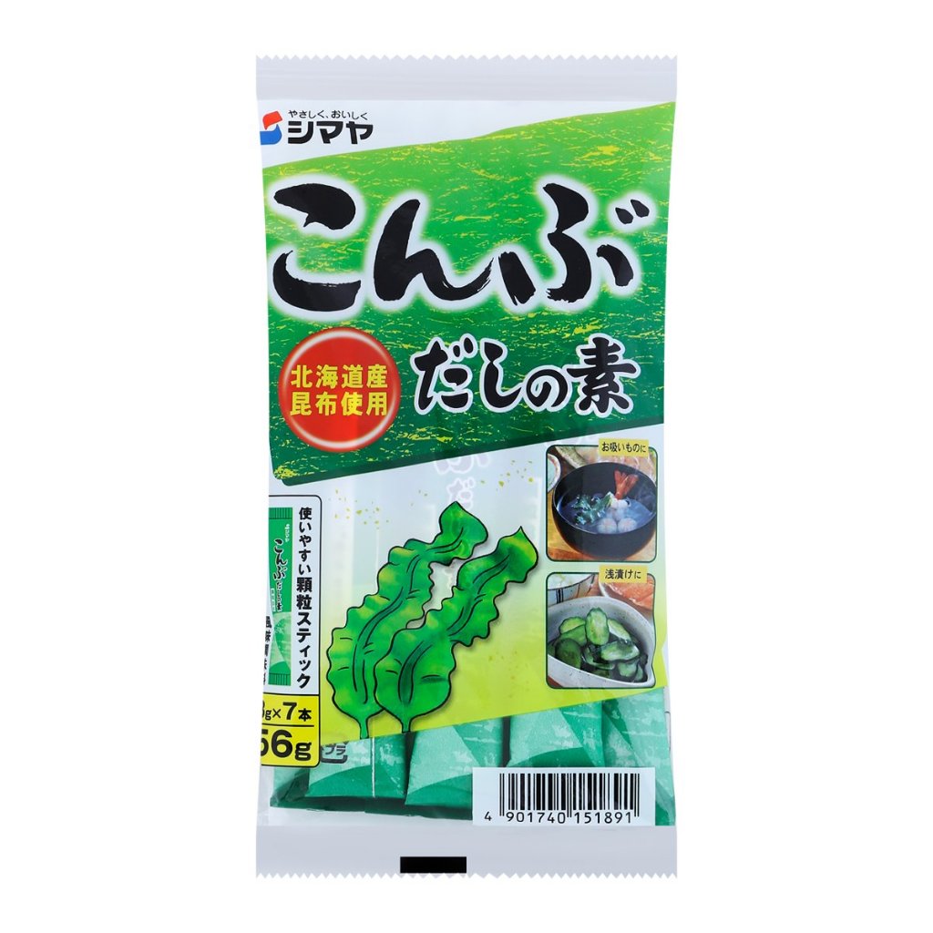 ผงปรุงรส รสสาหร่าย คอมบุ ดาชิโนะ โมโตะ ตรา ชิมาย่า 56 กรัม Shimaya Kombu Dashi Flavored Seasoning