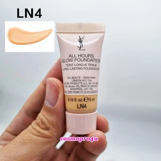 (เลือกสี/ขนาด) รองพื้น YSL All Hours Glow Foundation ขนาดทดลอง แพ็คเกจสีครีม