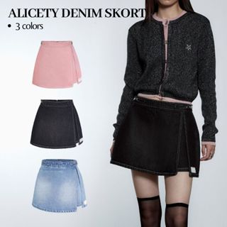 Merge Official - Alicety Denim Skort (พร้อมส่ง)