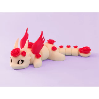 🐉✨ Fairy Dragon แฟร์รี่มังกร 3D Printed ของเล่น สะสม ฟิกเกอร์แฟนตาซี ตกแต่งโต๊ะทำงาน มินิมอลน่ารัก
