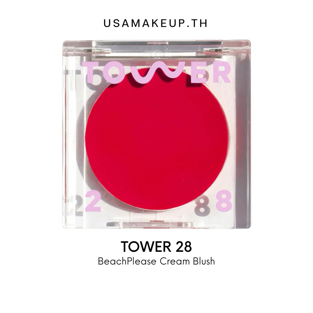 TOWER28 BeachPlease Lip + Cheek Dewy Cream Blush พร้อมส่ง & เเท้