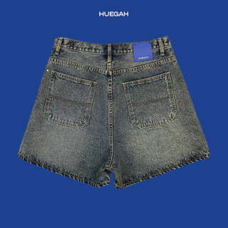 📍พร้อมส่ง📍HUEGAH Basic Shorts Blue/Light blue กางเกงยีนส์ขาสั้น