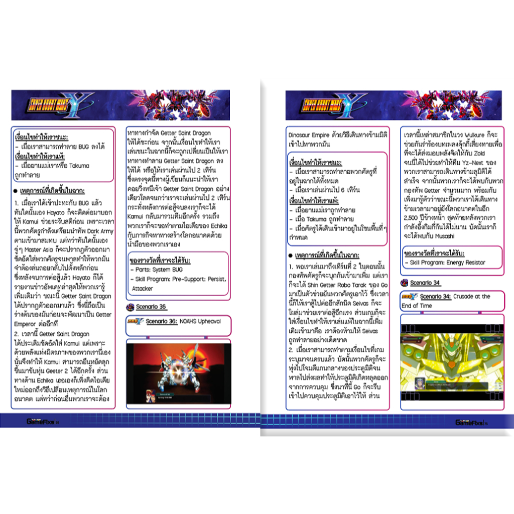 บทสรุปเกม SUPER ROBOT WARS Y [308 หน้า/พิมพ์สี] [IS173] - รูปที่ 4