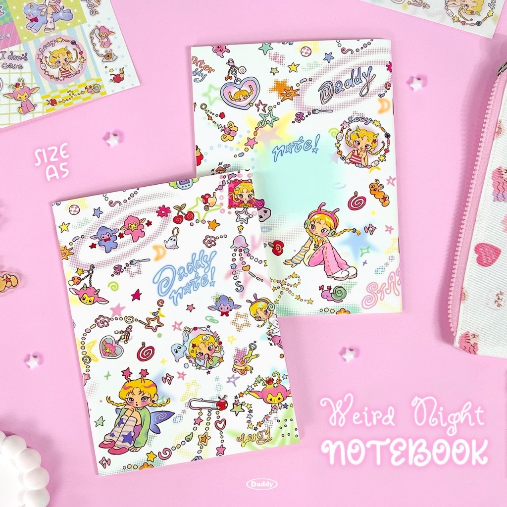 DADDY | Weird Night Notebook สมุดจดบันทึก สมุดโน๊ต สุดน่ารัก