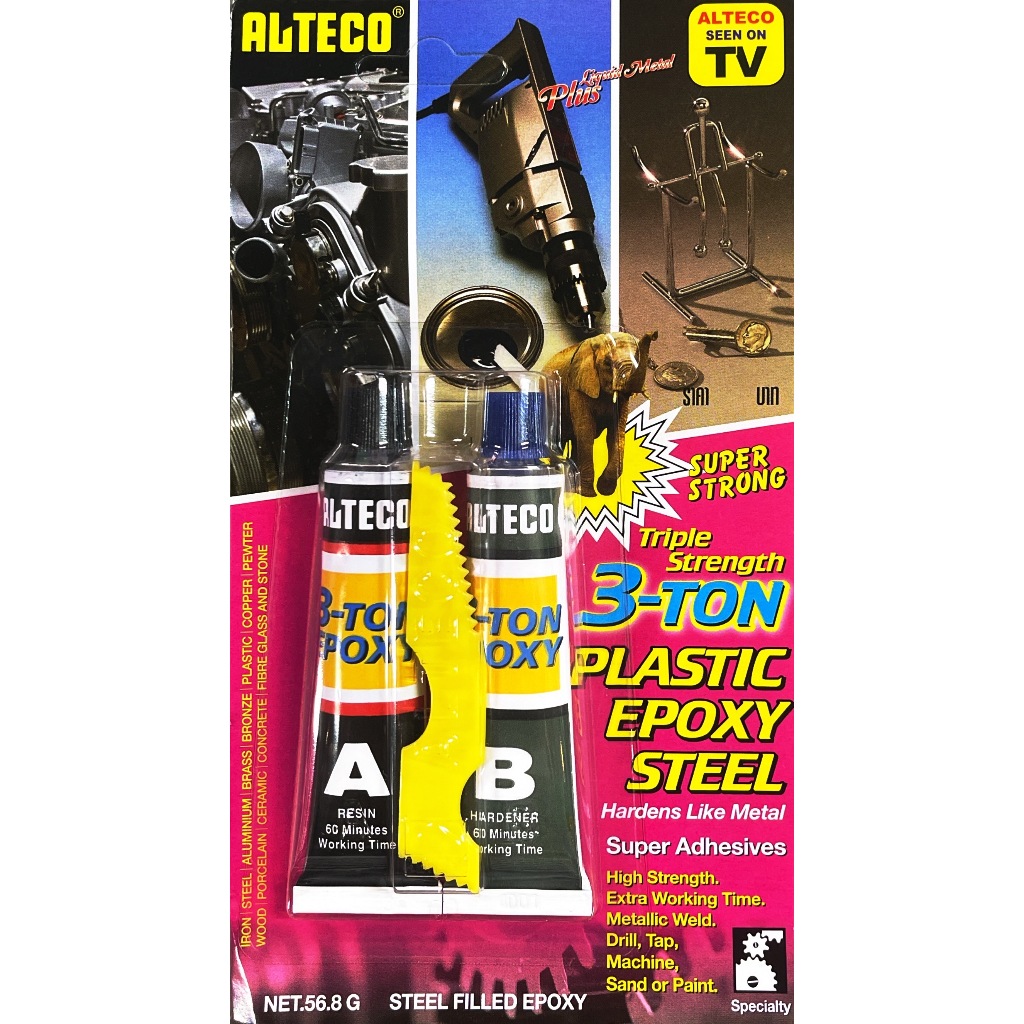 กาวอีพ็อกซี่ ALTECO - 3-Ton Plastic Epoxy Steel