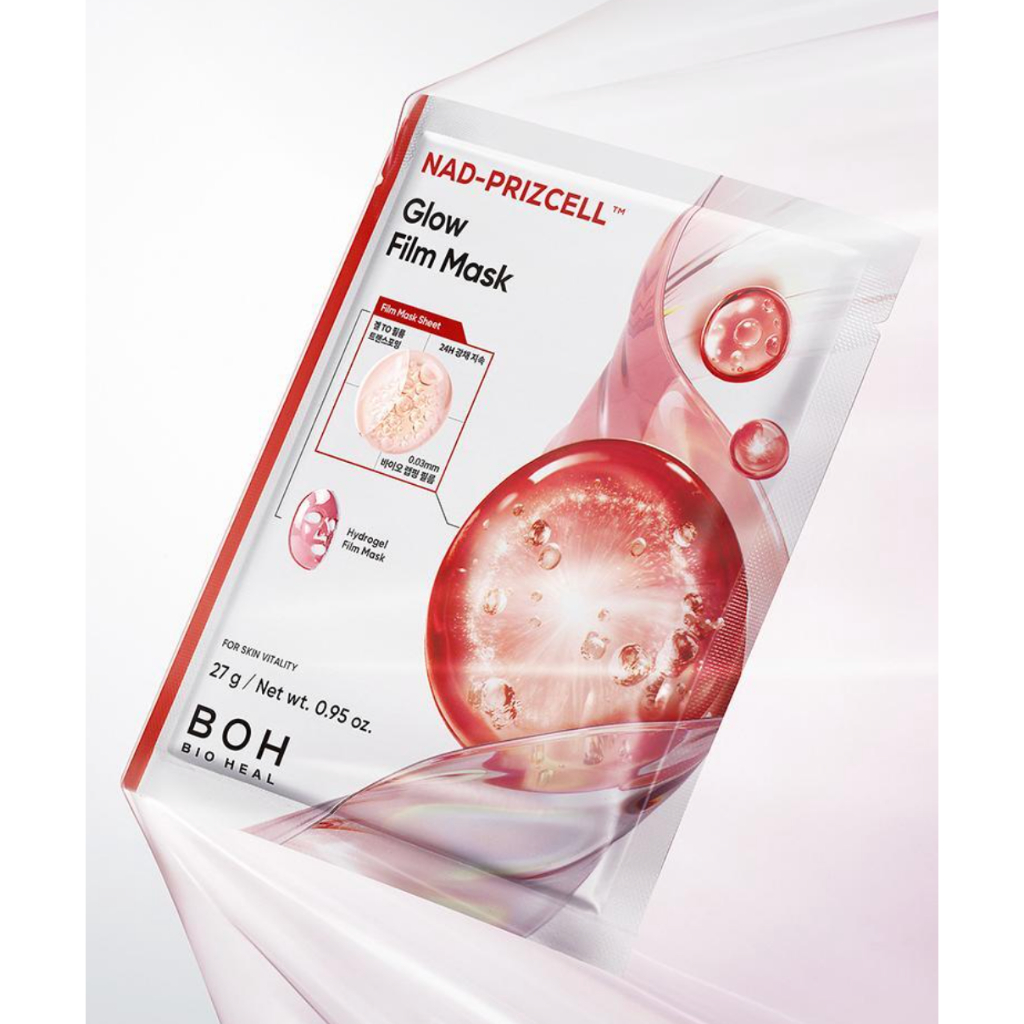 BOH NAD-PRIZCELL™ Glow Film Mask 27g มาส์กฟิล์มเจล ช่วยบำรุงผิวกระจ่างใส โกลวเปล่งประกาย ชุ่มชื้น