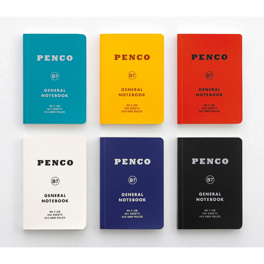 Penco Soft PP Notebook B7 Grid (HCN158) / สมุดโน๊ต ปกอ่อน PP ขนาด B7 กระดาษตาราง แบรนด์ Penco จากประเทศญี่ปุ่น
