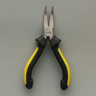 RHINO BRAND MINI PLIER คีม ตราแรด ของแท้ รุ่น No.305 คีมปากแหลมปลายงอขึ้น (มีฟัน)