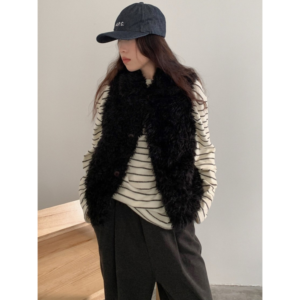 INBYIN - เสื้อกั๊กขนเฟอร์ FUR VEST - I3206
