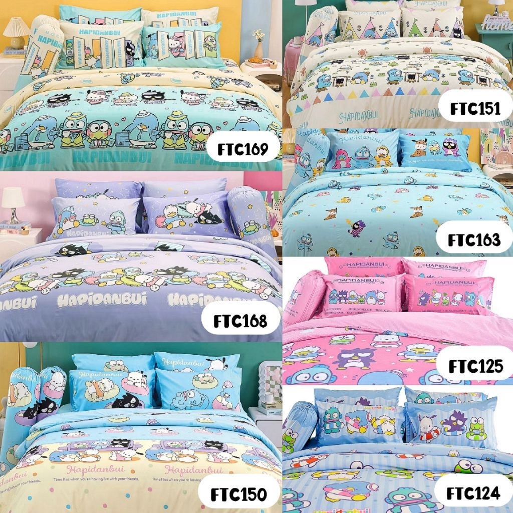(QZPL4Z ลด8%) Sanrio ผ้าปูที่นอน (ไม่รวมผ้านวม) ยี่ห้อ Fountain ลิขสิทธิ์แท้ 💯%