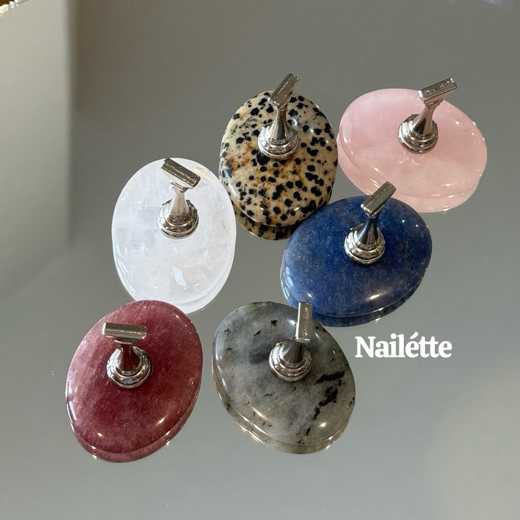 พร้อมส่ง Nails Tip Stand แท่นรองเล็บปลอม วัสดุหินธรรมชาติ  Vol.2