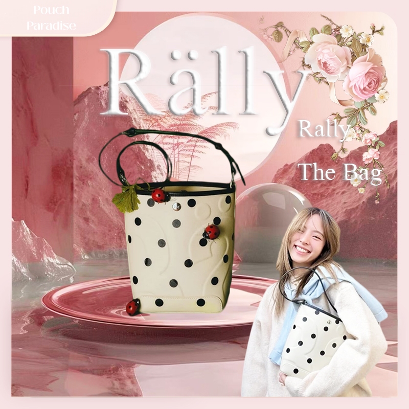 【ของแท้100%】Rally The Bag Whisper ลายจุด กระเป๋าถือ