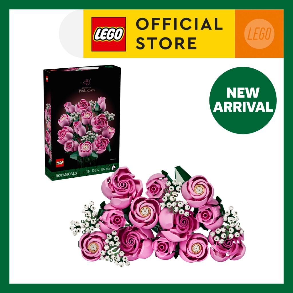 LEGO Botanicals 10374 Bouquet of Pink Roses (789 Pieces)