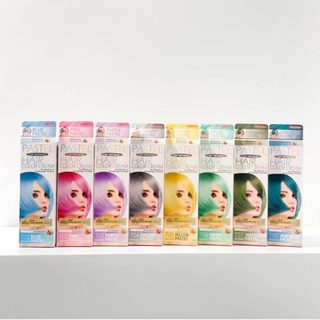 สีย้อมผมพาสเทล Carebeau   & FG  ขนาด  100g. ไม่มีแอมโมเนีย มีสีใหม่ล่าสุด