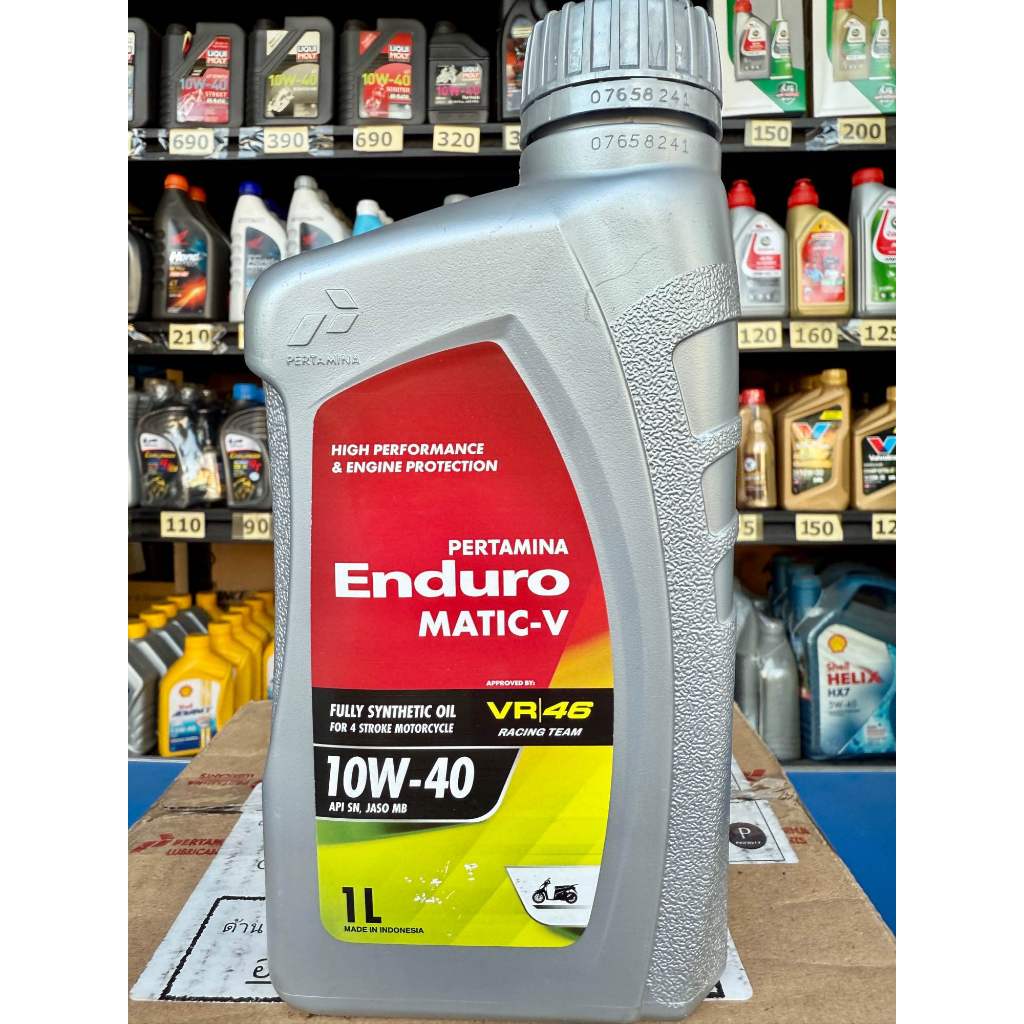 น้ำมันเครื่อง ENDURO เอ็นดูโร่ VR46 10W-40 1ลิตร น้ำมันเครื่องสังเคราะห์แท้ 100%
