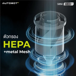𝗔𝗨𝗧𝗢𝗕𝗢𝗧 Mini Air Jet เครื่องดูดฝุ่นไร้สาย เบามาก ดูดบันได แสงสีเขียวส่องฝุ่นชัด เทฝุ่นเพียงปุ่มเดียว