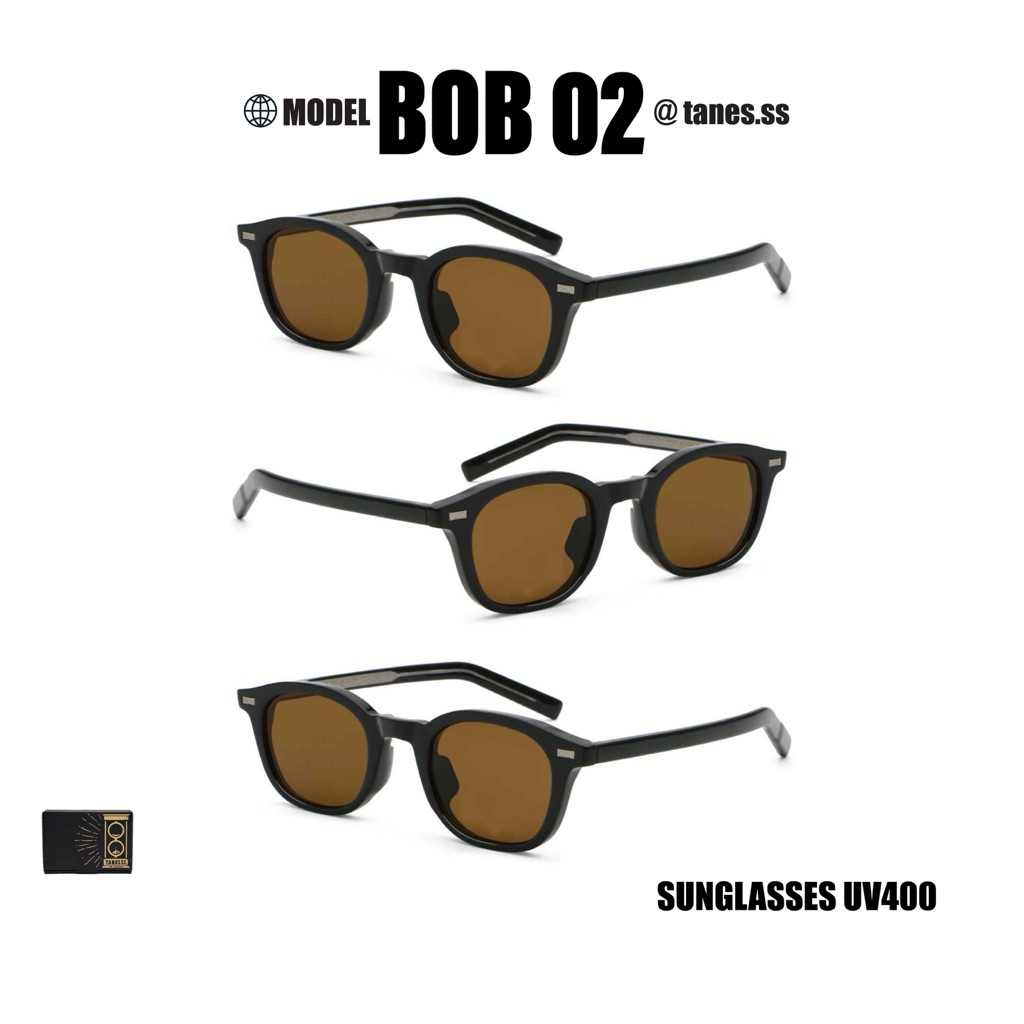 TANES.SS | BOB 02  [SUN GLASSES UV400] แว่นตากันแดด UV 400 ดีไซน์วินเทจ น้ำหนักเบา ใส่ได้ทุกรูปหน้า แว่นแบบ Unisex - รูปที่ 4