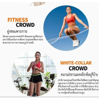 นักมวยออกกำลังกายเชือกกระโดดของ แท้ 100% ข้ามสายเคเบิลกระโดดเชือกปรับได้ต้ามจับนุ่ม กระโดดเชือกที่จับมืออ่อนเสริมสายเค