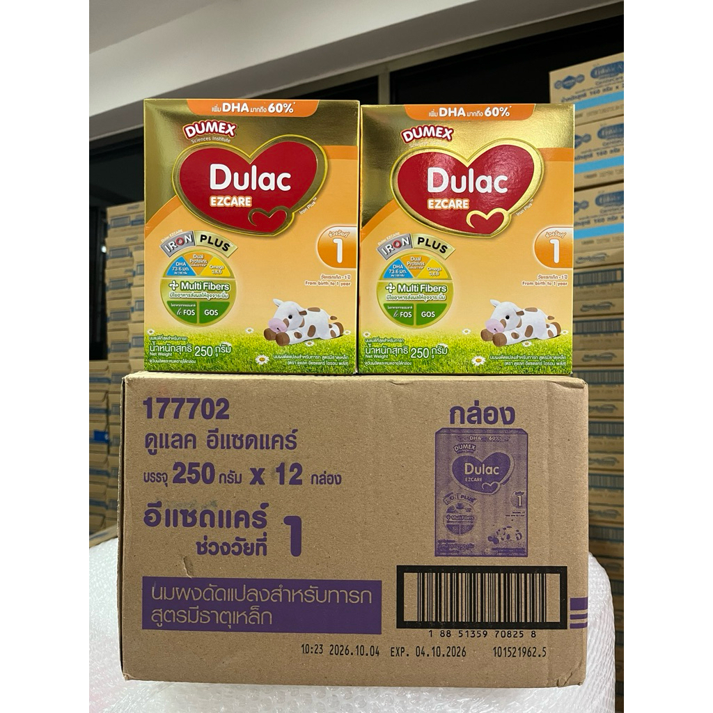 นมผงดูแลค อีแซดแคร์ สูตร 1 ขนาด 250 กรัม / 12 กล่อง (ยกลัง)