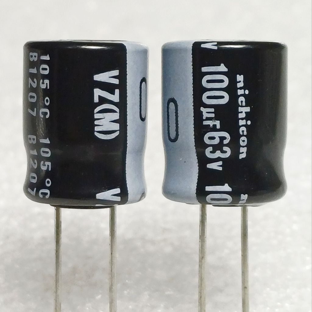 Nichicon VZ 100uf 63v capacitor ตัวเก็บประจุ คาปาซิเตอร์