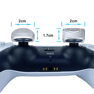 จุกหุ้มอนาล็อก คริสตัลใส[เกรดนำเข้า] สำหรับจอย PS5 / PS4 / Xbox / Pro ซิลิโคนยกสูง เพิ่มความแม่นยำ