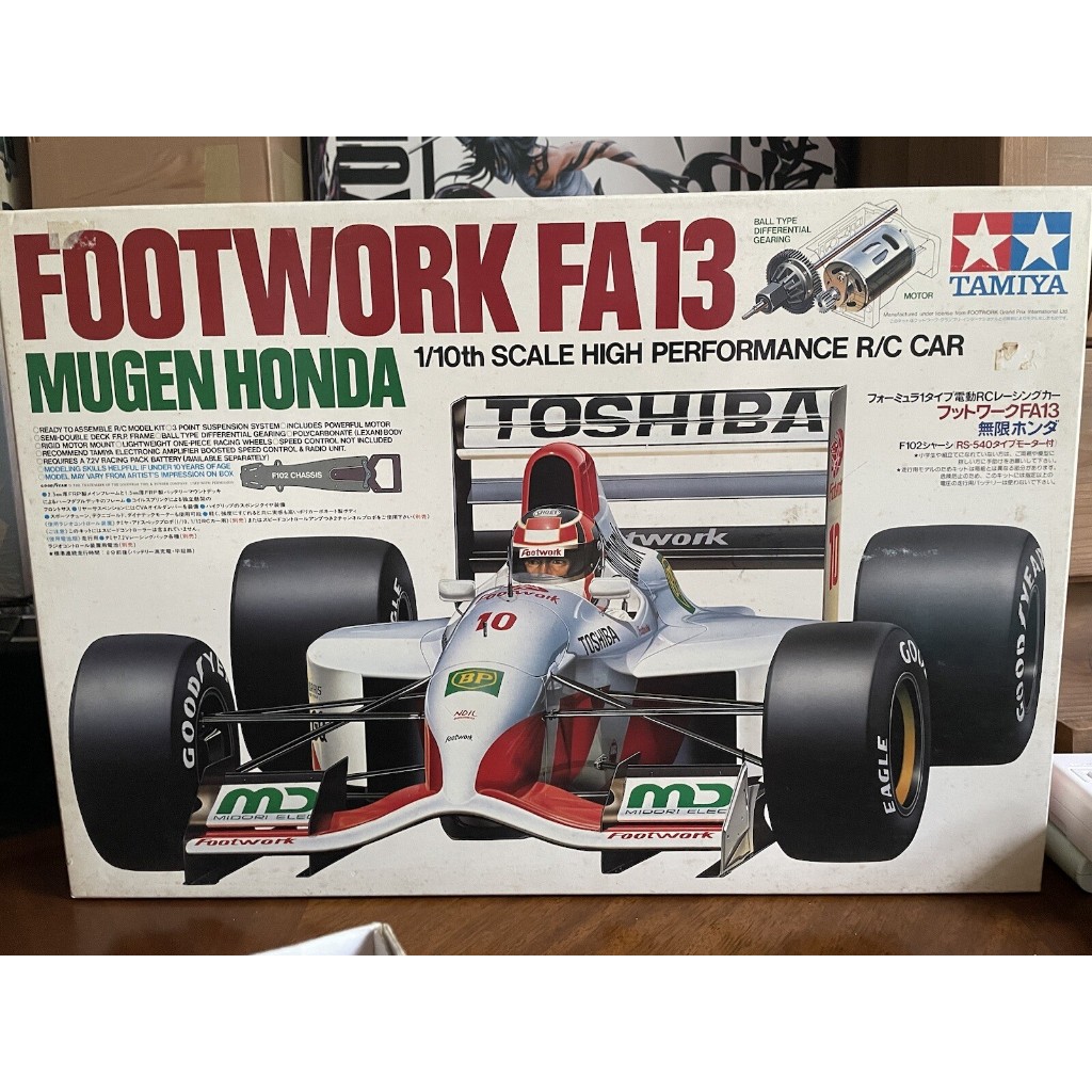 TAMIYA VINTAGE 1/10 RC F102 HONDA FA13 MUGEN FOOTWORK F-1 F1 Rare In Stock