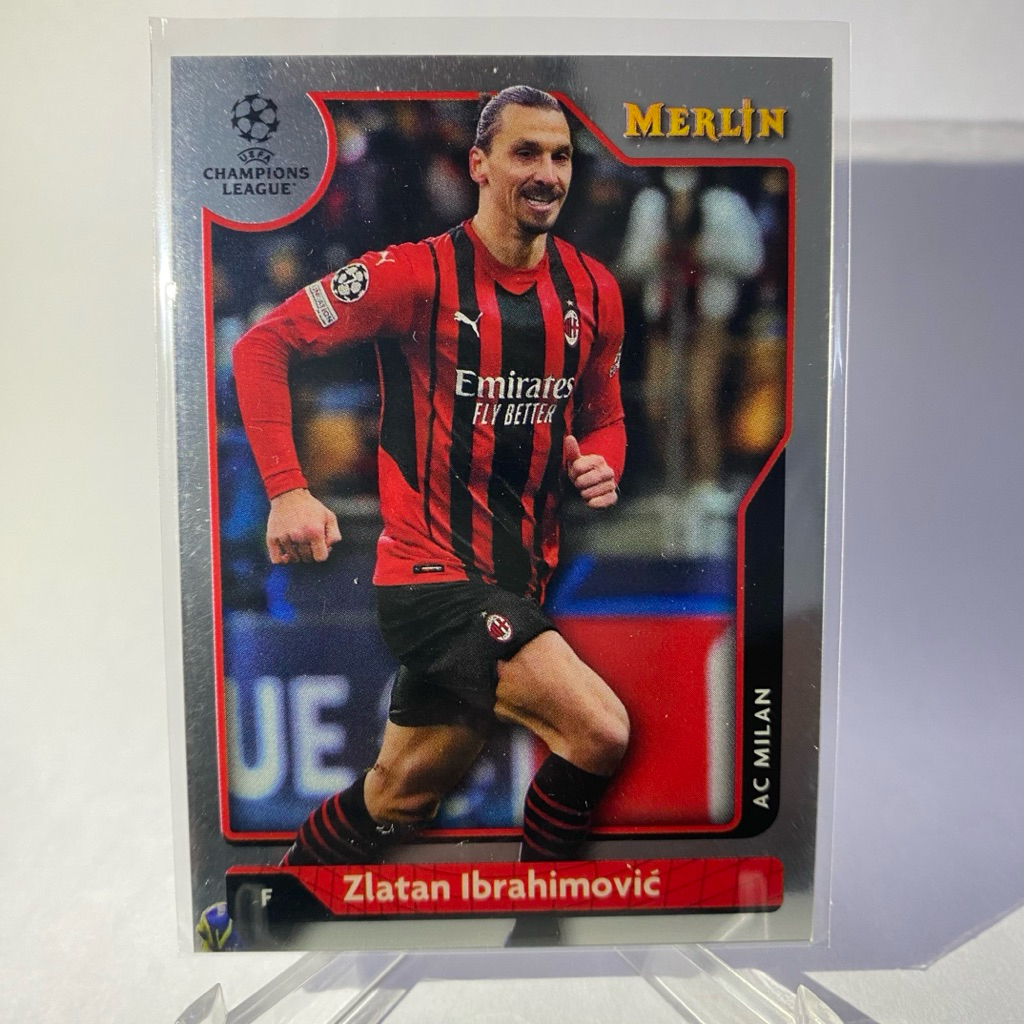 การ์ดสะสม นักฟุตบอล Zlatan Ibrahimovic, AC MILAN , MERLIN 2022