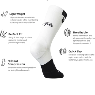 MOTIVE SOCK ถุงเท้าวิ่ง รุ่น ULTRA SPEED - Pure Contrast - ระดับหน้าแข้ง ข้อสั้น ถุงเท้ากีฬา ถุงเท้าวิ่ง