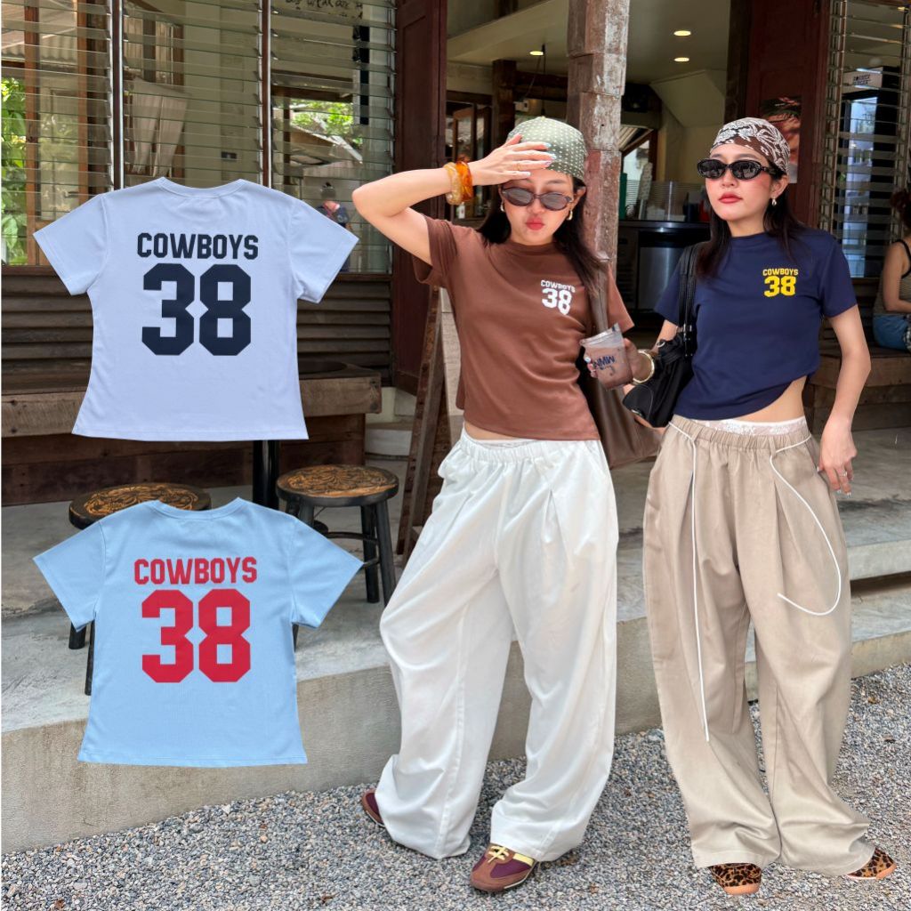 Vida baby tee - เสื้อครอปทรงเข้ารูป สกรีนลายหน้า / หลัง  ผ้านิ่ม ใส่สบายสุดๆ (พร้อมส่ง)