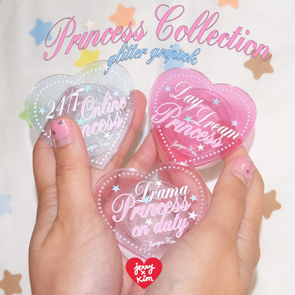 Princess Collection Glitter Griptok✨ กริปต้อกฐานกาวใส Jerryxkimdotstick