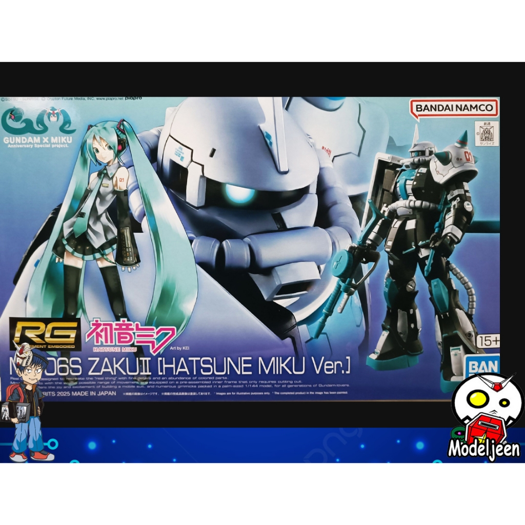 (P-bandai) RG1/144 MS-06S ZakuⅡ [HATSUNE MIKU Ver.]