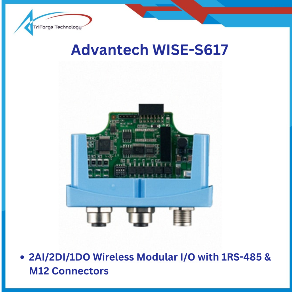 Advantech WISE-S617 2AI/2DI/1DO Wireless Modular I/O with 1RS-485 & M12 Connectors