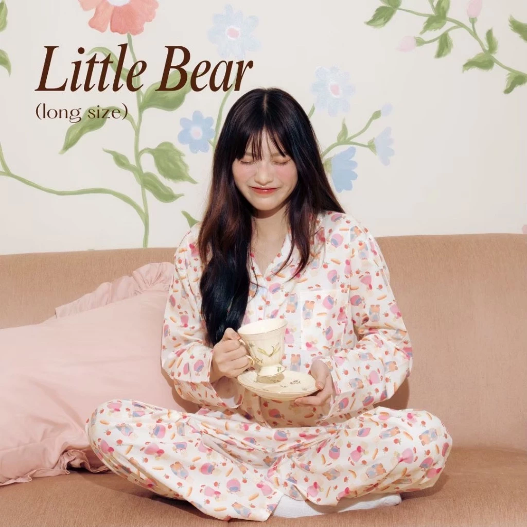 ชุดนอน Nemuri Pajama ชุดนอนน่ารัก ผ้าไหมอิตาลี เบา ใส่สบาย ลายน่ารัก ฟรีไซส์ thumbnail 8