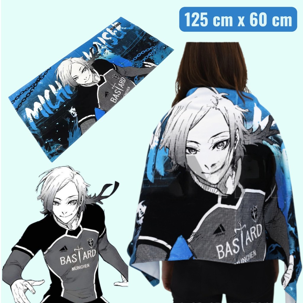 D354 ผ้าขนหนู Blue Lock ลาย Michael Kaiser