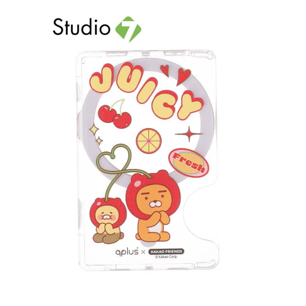 QPLUS x KAKAO Friends กระเป๋าแม่เหล็ก Magnetic Card Wallet Juicy by Studio7