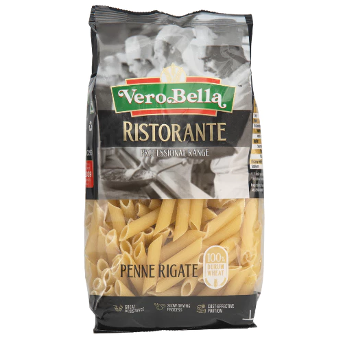 เวโร เบลล่า ริทโตแรนเต้ เส้นพาสต้า เปนเน่ ริกาเต้ 500 กรัม - Penne Rigate 500g Vero Bella Ristorante brand