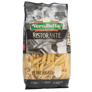 เวโร เบลล่า ริทโตแรนเต้ เส้นพาสต้า เปนเน่ ริกาเต้ 500 กรัม - Penne Rigate 500g Vero Bella Ristorante brand