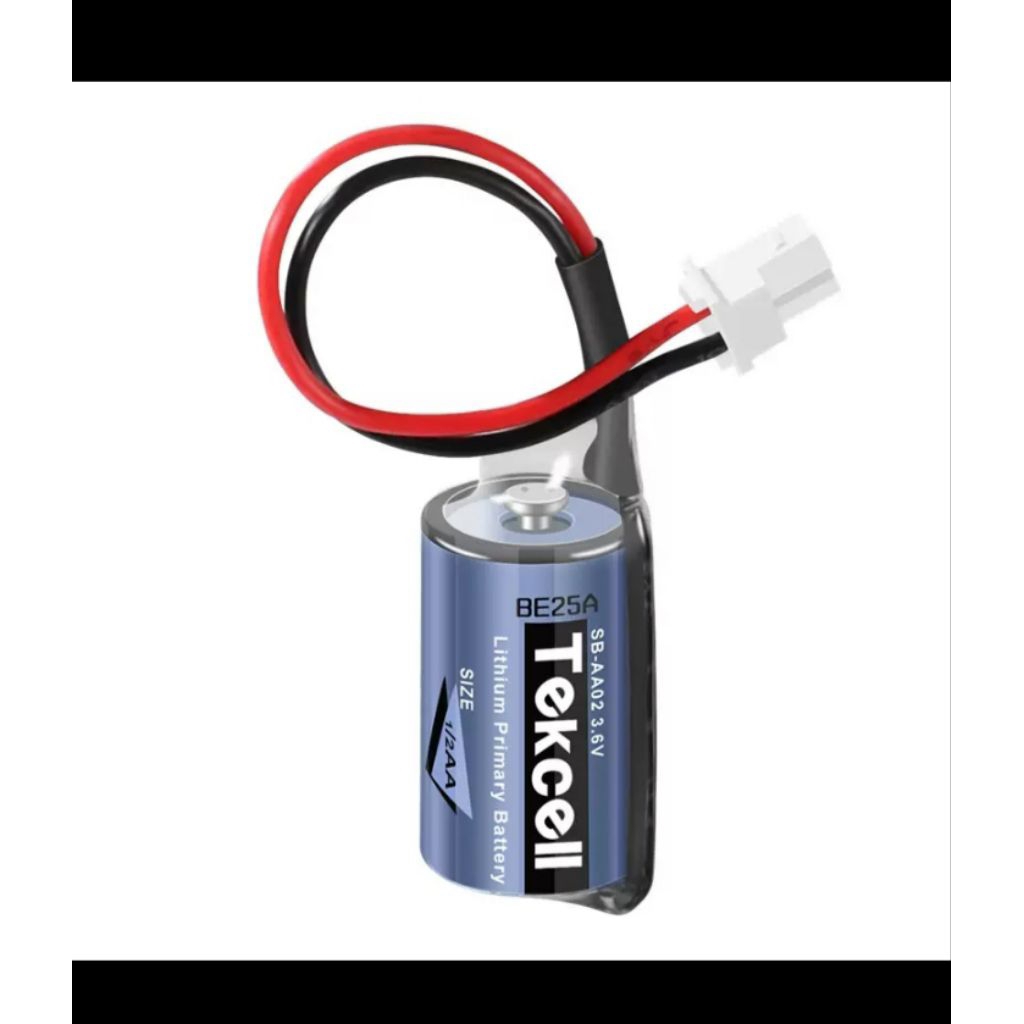 ของใหม่! SB-AA02 รุ่นสาย แบตเตอรี่ Tekcell SB-AA02 3.6V 1/2AA 14250 Lithium 1200 mAh plug (ขั้วสีขาว).