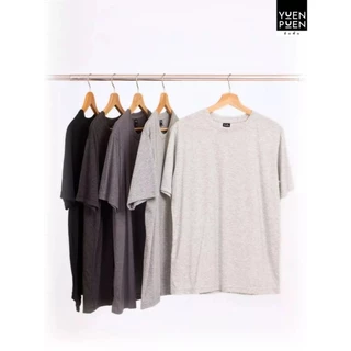 YuenPuen ยืนพื้นเสื้อยืดคอกลม 30 สี ไม่ยืด ไม่ย้วย เสื้อสีพื้น ผ้าCotton ผสม Polyester ผ้านุ่ม