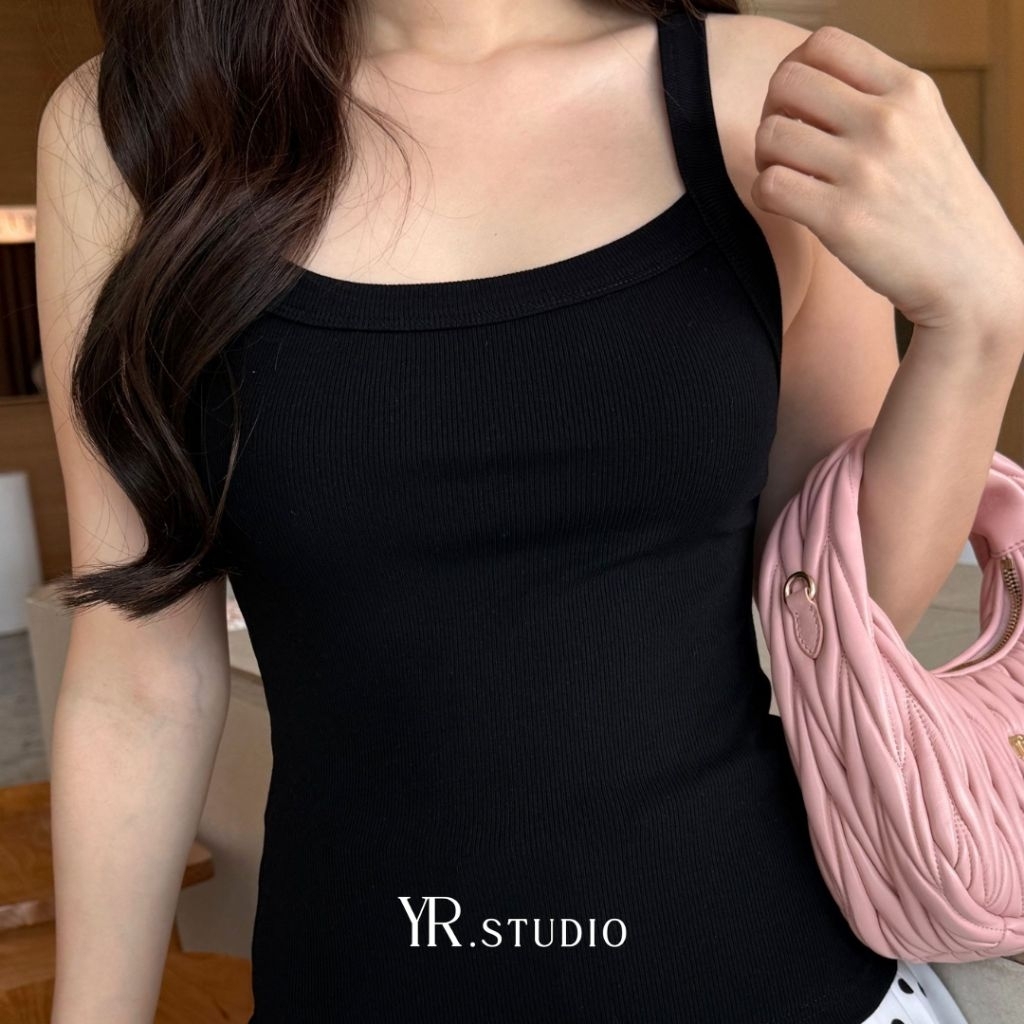 CAMI TANK TOP  (ราคา 290 ) เสื้อกล้ามสายเดี่ยวผ้าเรียบ เท่ มินิมอล ใส่ง่ายได้ทุกวัน และมีหลายสีหลายไซค์ รูปที่ 3
