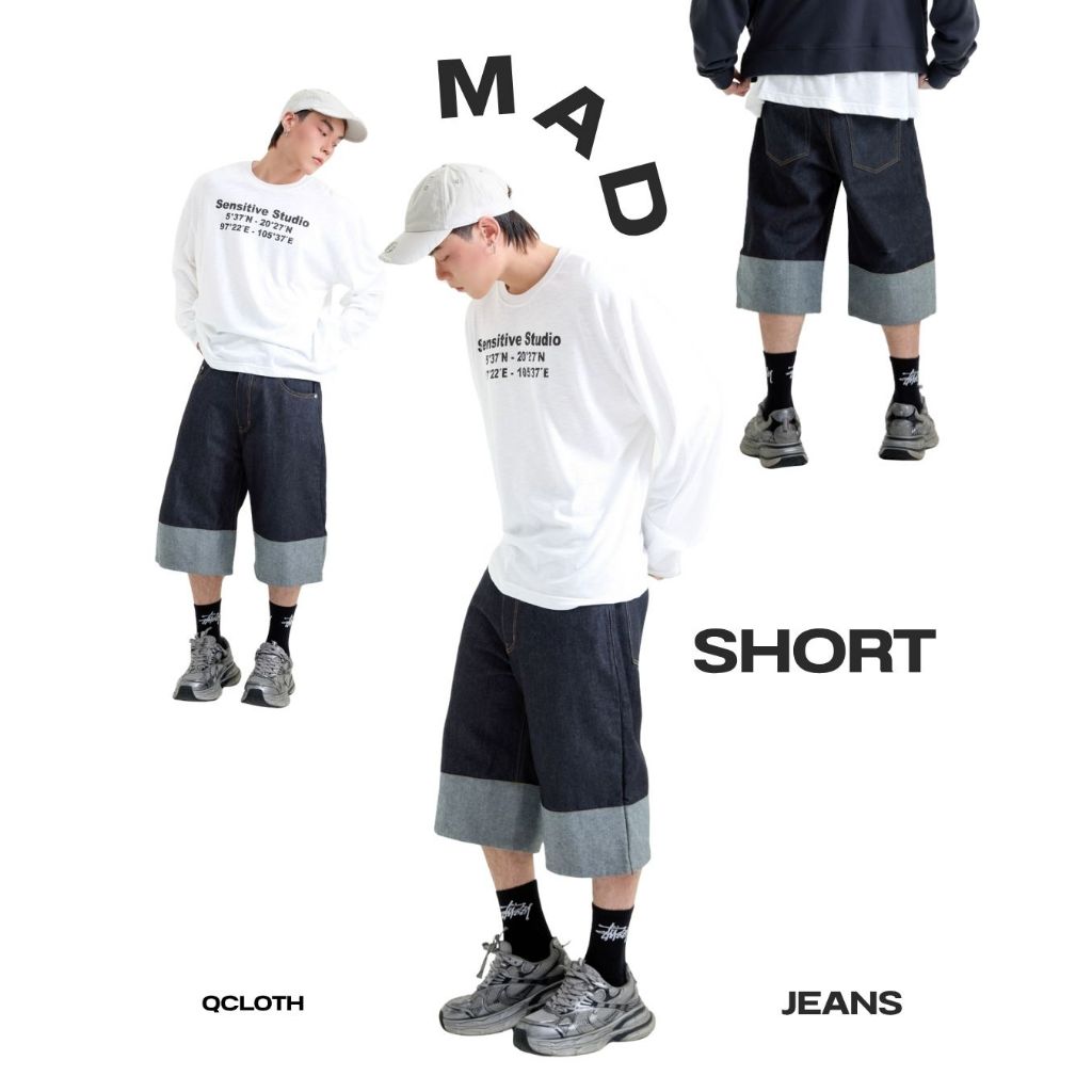 QCLOTH : MAD SHORT JEANS พร้อมส่ง!