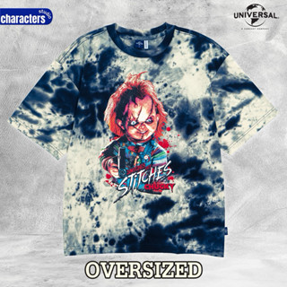 Universal Studios เสื้อโอเวอร์ไซส์ มัดย้อมลาย Chucky ผ้าฝ้าย…