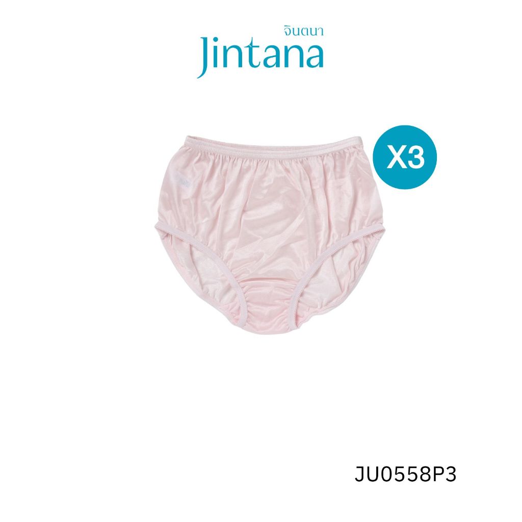 (สินค้าขายดี)(แพ็ก3ชิ้น) Jintana กางเกงใน รุ่น Basic รหัส JU0558P3 ผ้านิ่มพิเศษ เบา เย็นสบาย  กางเกงในเย็น กางเกงในนิ่ม