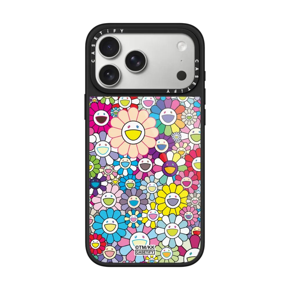 [ส่งด่วน] CASETiFY | FLOWERS BLOOM (RAINBOW) PHONE CASE Glaze Case Magnatic Compatible #For iPhone 1