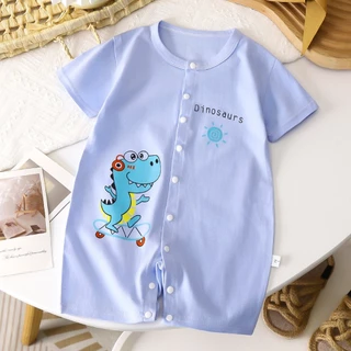 Babyonline(Y097)M3-4 (ส่งด่วน1วัน)ชุดบอดี้สูทเด็กแรกเกิดลายการ์ตูน ผ้าฝ้าย นุ่ม อ่อนโยนต่อผิวเด็ก
